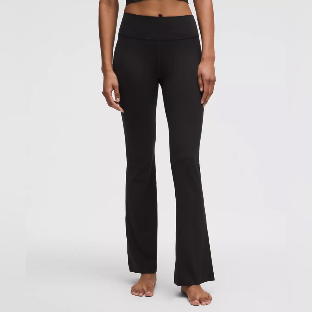 Lululemon Groove 29.5-30 inseam black HR Nulu Align flared pant short 6 - Picture 2 of 7